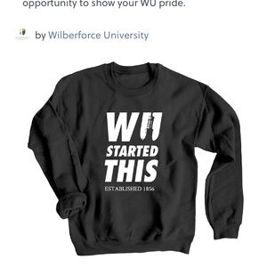 Wilberforce University crewneck sweatshirt